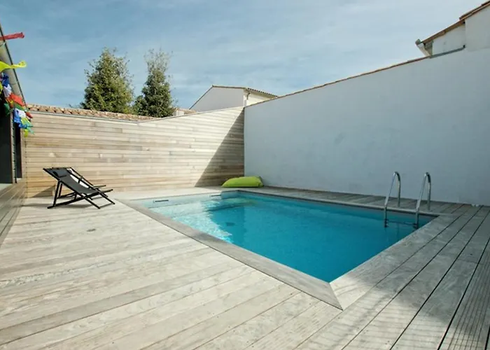 Villa A St-martin-de-re Avec Piscine Chauffee Pour 6 Pers., 3 - Fr-1-835-24 *